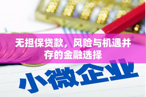 安定无担保贷款，风险与机遇并存的金融选择