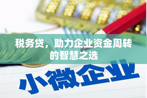 台南税务贷，助力企业资金周转的智慧之选