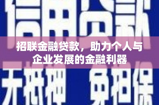 岱岳招联金融贷款，助力个人与企业发展的金融利器