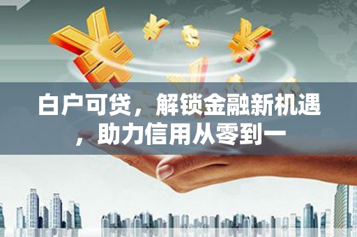 内湖白户可贷，解锁金融新机遇，助力信用从零到一