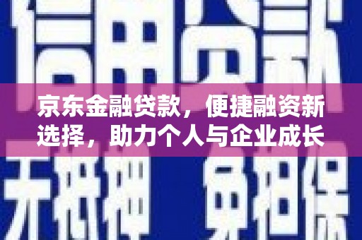沙坡头京东金融贷款，便捷融资新选择，助力个人与企业成长