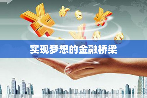 大村实现梦想的金融桥梁