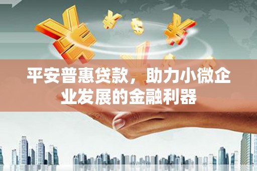临邑平安普惠贷款，助力小微企业发展的金融利器