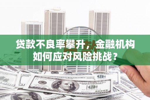 冈山贷款不良率攀升，金融机构如何应对风险挑战？