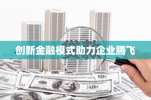 小金创新金融模式助力企业腾飞